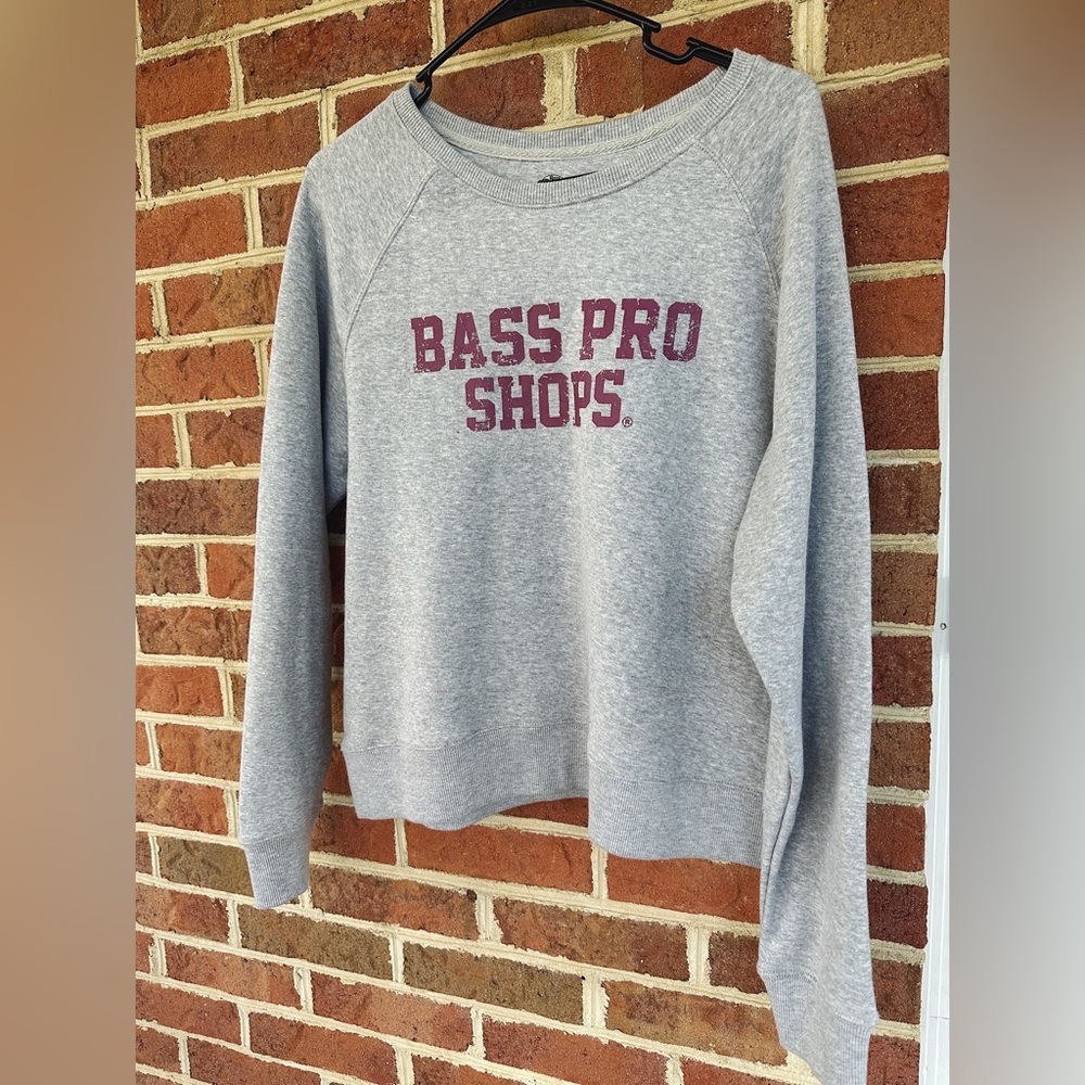 Medium Gray Bass Pro Crewneck